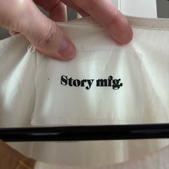 Story MFG Patchwork Mon Dress with Balloon Sleeves NWT M - Picture 4 of 5